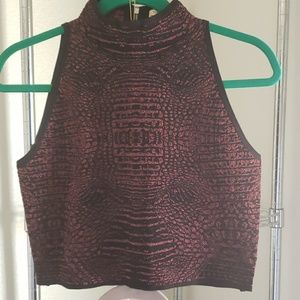 TORN by Ronny Kobo crop top